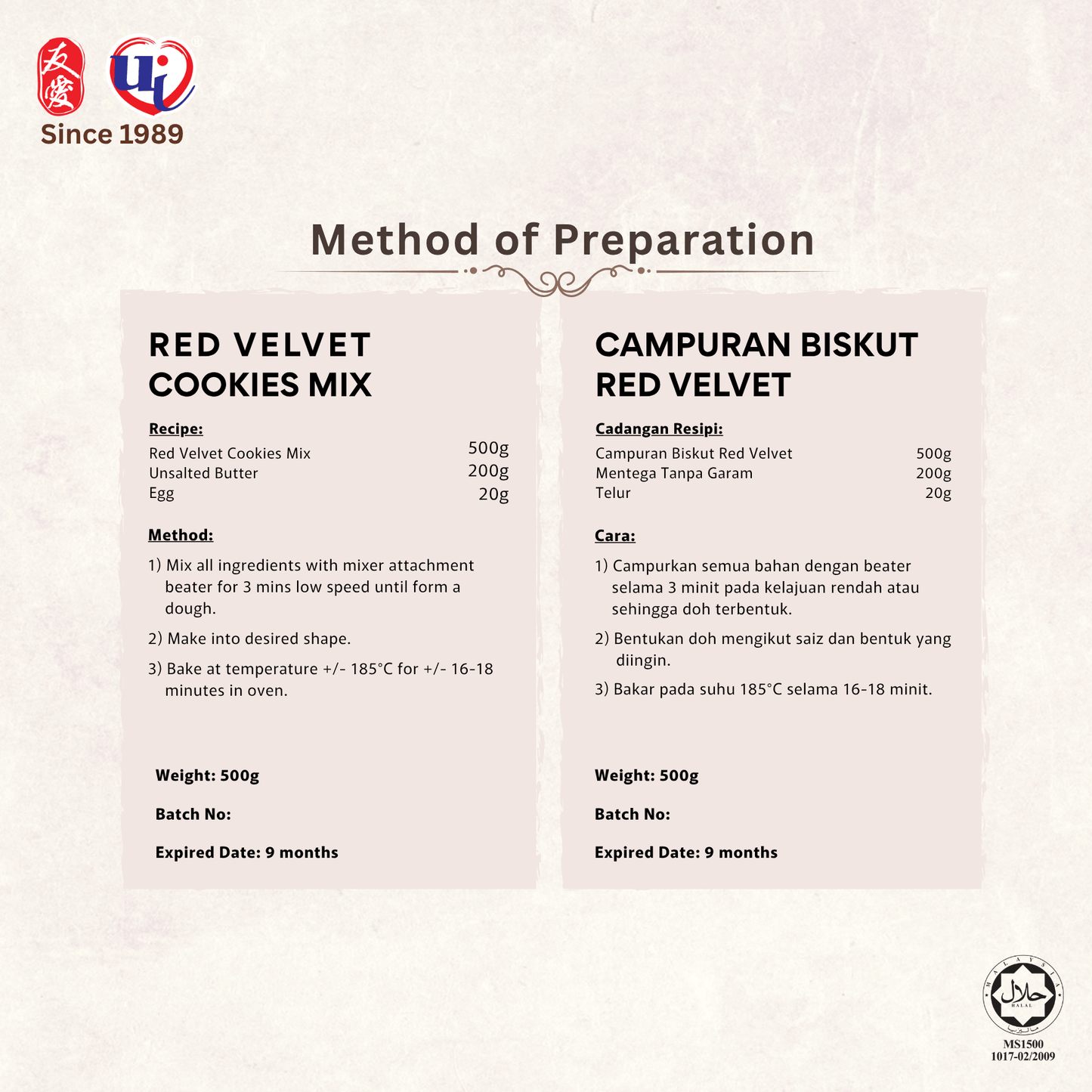 Red Velvet Cookies Mix