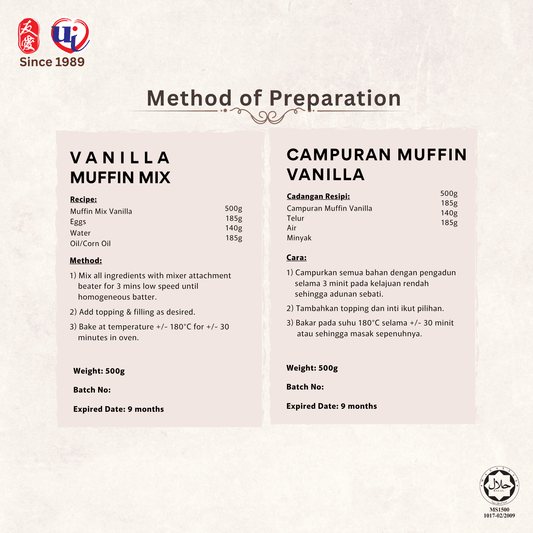 Muffin Mix (Vanilla)