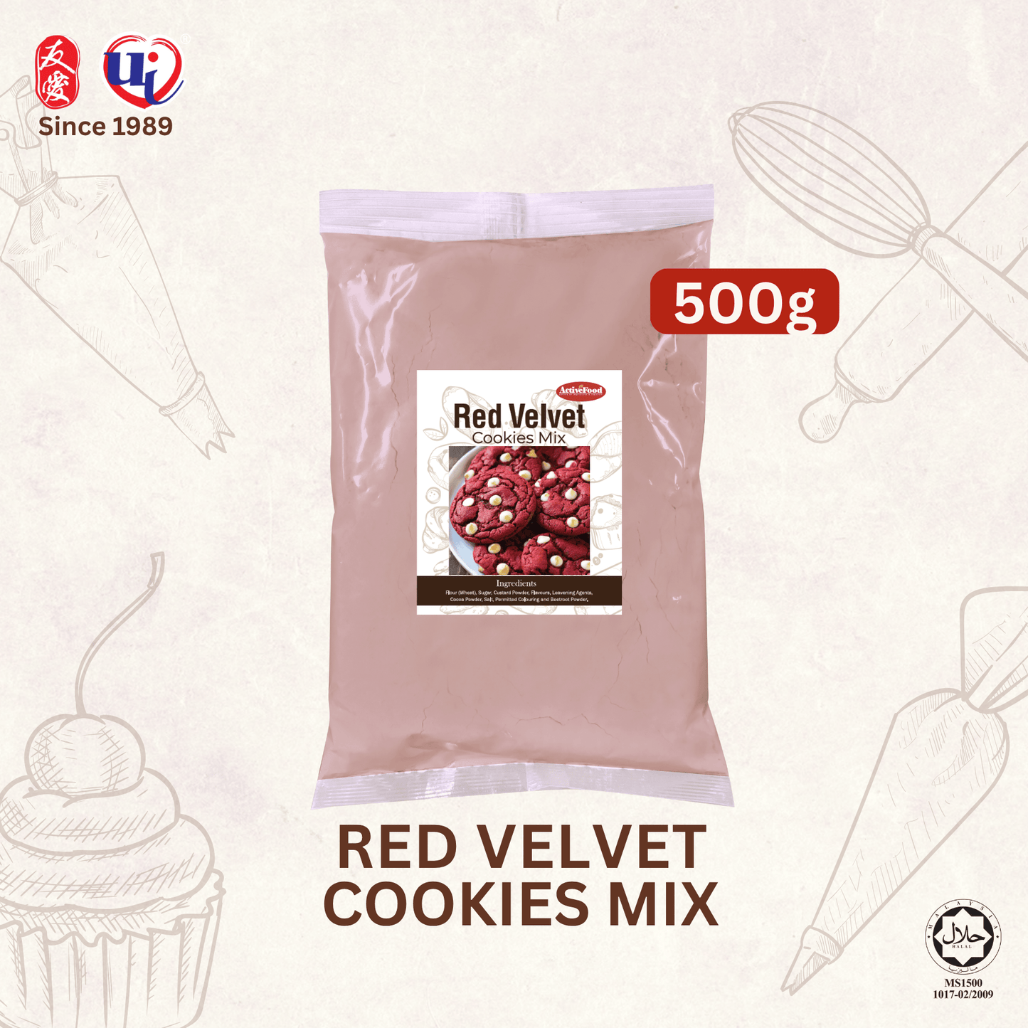 Red Velvet Cookies Mix
