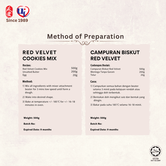 Red Velvet Cookies Mix